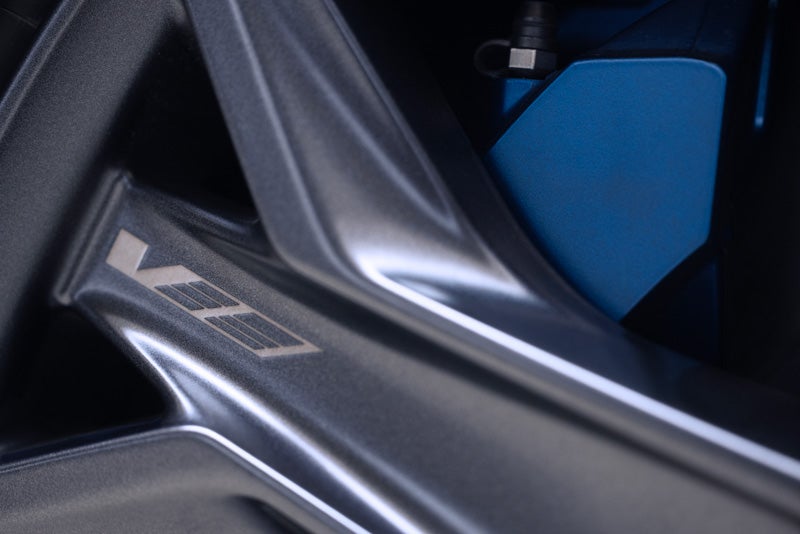 Close-up of the 2026 OPTIQ-V Brembo Performance Front Brakes | Garlyn Shelton Cadillac in Temple TX