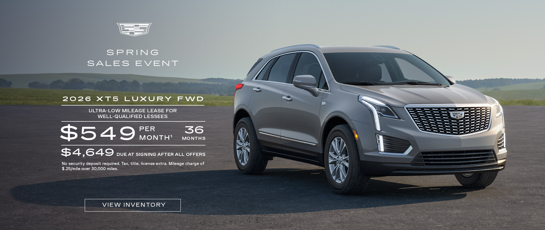 Spring Sales Event 2026 XT5 at Garlyn Shelton Cadillac in Temple TX