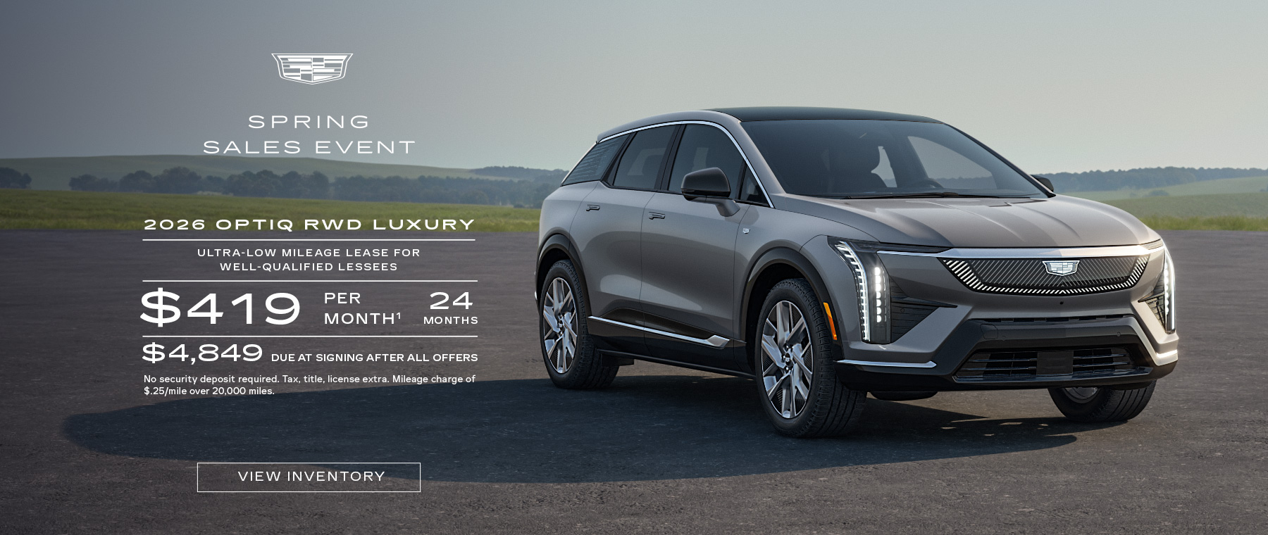 Spring Sales Event 2026OPTIQ at Garlyn Shelton Cadillac in Temple TX